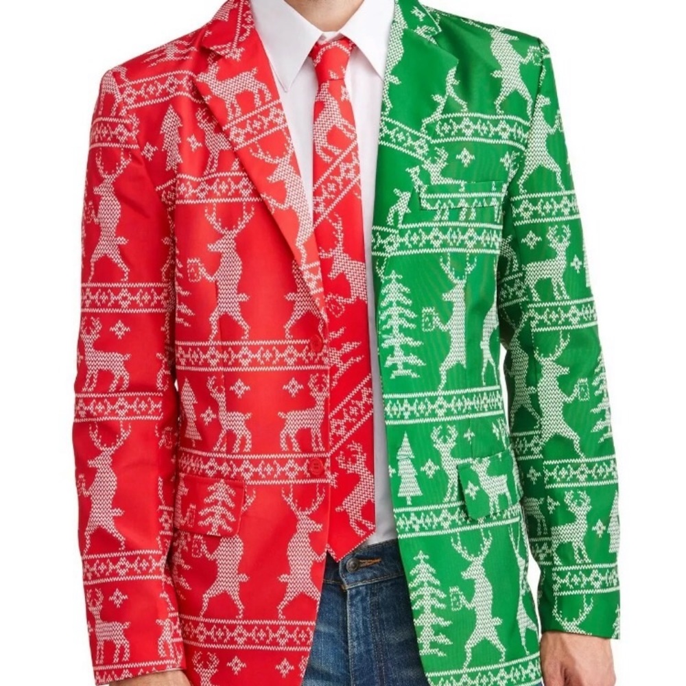 Ugly Christmas Holiday Novelty Blazer